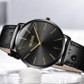Wholesale  minimalist fashion casual sport watches   pu leather watch  for boy  OEM logo popular watch
